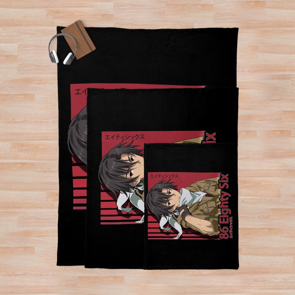 Eighty Six Anime Shinei Throw Blanket - Image 3