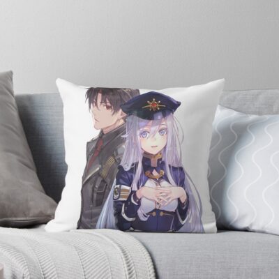 Funny Annime Couple Throw Pillow