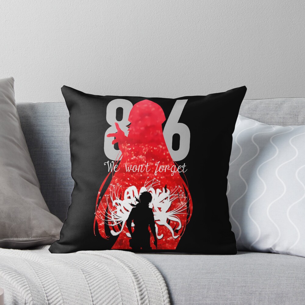 Eighty Six Anime Quote Throw Pillow
